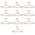 thumbnail image 1 of Juego de 10 perchas para muñecas BJD de 1/3, 1/6, 1/8 y 1/12, para vestir, pantalones y armarios. 75 mm de oro rosa, 1 of 8