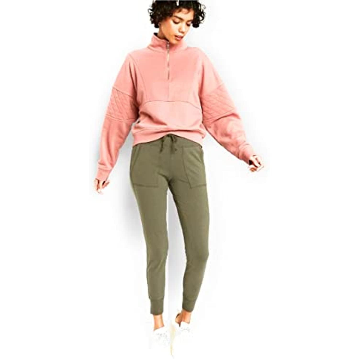 Wild Fable Women's High-Waisted Pocket Leggings (Large, Olive) - Walmart.com