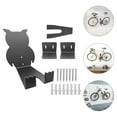 thumbnail image 1 of KAKOWELY Support de Rangement pour Vélo en Forme de Hibou Mural Style Moderne 1 Ensemble 11.5x11x6.8cm, 1 of 8