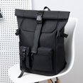 thumbnail image 3 of Mochila Btafrte Con Tapa Enrollable Para Hombre Negro, 3 of 7