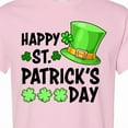 thumbnail image 4 of Inktastic Happy St. Patrick's Day Green Hat and Clovers T-Shirt, 4 of 5