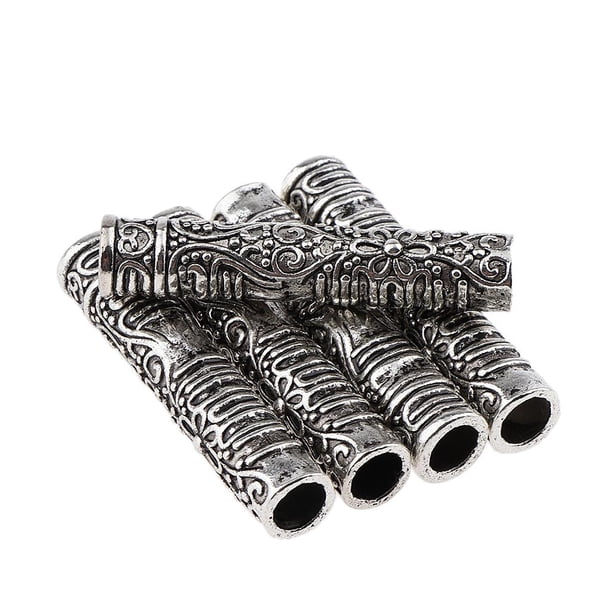 5 Udades Dreadlocks Metal Del Pelo Granos Del Del Tubo Lgo Accesorio Del Pelo Pa DIY Peinado Sunnimix Dread Lock Beads para cabello