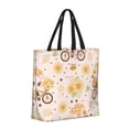 thumbnail image 2 of Naloa Cute Bee Gnome Tote Bag for Women, Foldable Tote Bag With Zipper, Large Shoulder Bag, Top Handle Handbag for Travel, Work, Shopping, 2 of 9