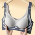 thumbnail image 2 of Support Wireless Push-up Bra Lady Bra Thin Push-up 3d Full Cup Wide Shoulder Strap Anti-sagging Supportive Lifting Shaping Sport Full Coverage Bra, 2 of 6