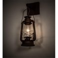 thumbnail image 1 of Meyda 215766 7 in. Miners Lantern Wall Sconce - Wrought Iron on Rust, 1 of 1