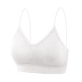 thumbnail image 4 of Audhol Comfortable Bras for Women Lady's Two Piece Set Seamless Top Strap Breast Pad Thread Plus Size Underwear Plus Size Bralettes for Women C L, 4 of 5
