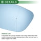 thumbnail image 4 of Reemplazo de cristal de espejo lateral izquierdo Unique Bargains para AUDI A3 2000-2003 No. 8D0857535E Azul Asférico Calentado, 4 of 6