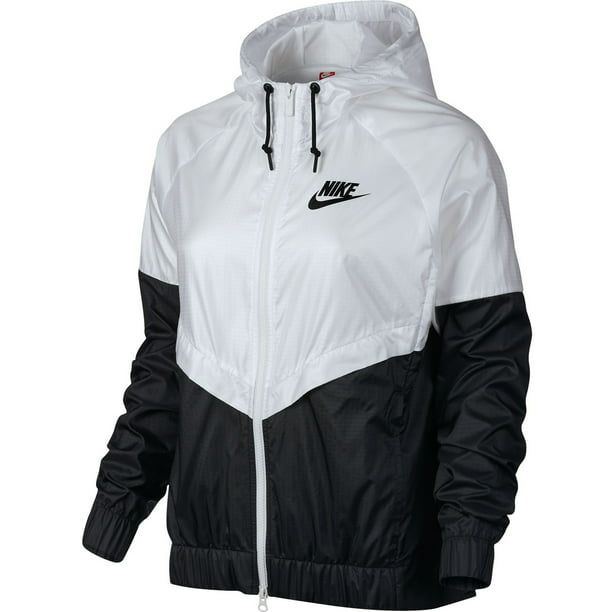 Nike - Nike Sportswear Windrunner Full Zip Womens Jacket Black/White ...
