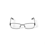 Contour Men's FM9187 Rectangular Prescription Eyeglasses with Case, Matte Black