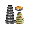 thumbnail image 1 of 7 Moldes Para Pastel Desmontables Tartas Postre Reposteria Xtellar negro, 1 of 4