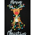thumbnail image 6 of Hirigin Matching Christmas Pajamas For Family Letter Elk Print Long Sleeve Tops and Plaid Pants Sleepwear, 6 of 9