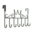 thumbnail image 2 of Over the Door Hooks Heavy Duty Hooks for Hanging No Punch Back Door Coat Hooks Thick Mounted Shelves Towel Racks for Living Room Bathroom,Bedroom,Kitchen Hanging Clothes,Towels,Hats,Coats,Bags, 2 of 6