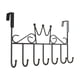 thumbnail image 2 of Ganchos Para Colgar Sobre La Puerta, Percha De Acero Resistente Sin Perforaciones Con 5 Ganchos En Forma De U Para Abrigos Y Batas, Organizador Que Ahorra Espacio Para Dormitorio, Baño Y..., 2 of 6