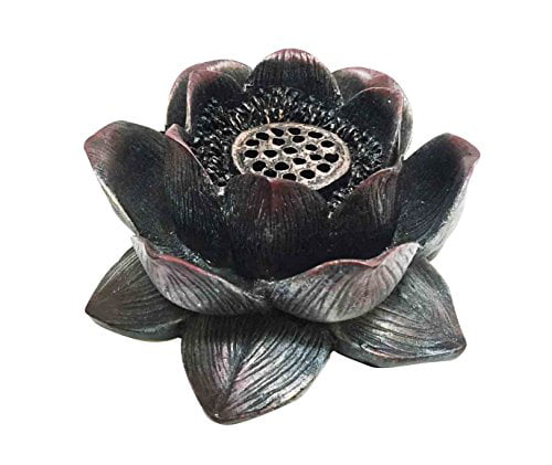 Solid Metal The Lotus Flower Resin Burner 