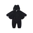 thumbnail image 1 of Disfraz de murciélago para Halloween, mameluco para bebé recién nacido, niño y niña, ropa con capucha para bebé, monos de juego, 1 of 6