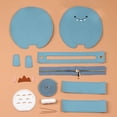 thumbnail image 2 of Xingzhi DIY Leather Shoulder Bag Making Tote Wallet Material Craft Sewing Handmade Light Blue, 2 of 9
