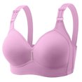 thumbnail image 2 of Push Up Bras for Older Women No Underwire Plus Size Wide Strap Wireless Bra Everyday Full Coverage Bras (Purple), 2 of 7