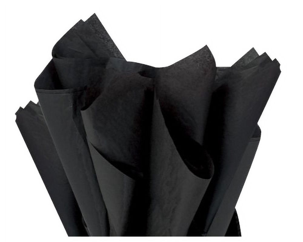 Black Gift Wrap Tissue Paper 15in X 20in - 100 Sheets