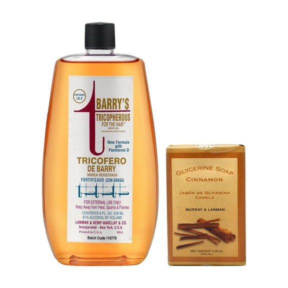Lenman & Kemp Barry's Tricopherous (With Oil) 8oz Cinnamon Soap 3.35oz