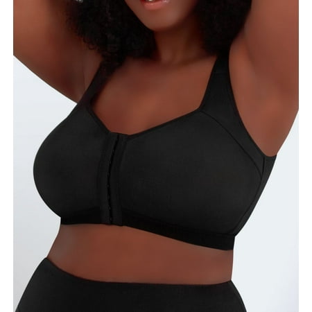 

Women s Leading Lady 5503 Lillian Front Close Posture Back Wireless Bra (Black 44B)