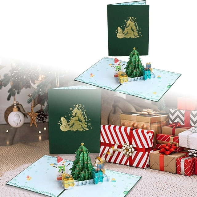 Oliegs Christmas Friendship Greeting Card Easy To Fold And Use As A DIY Writable