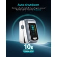 thumbnail image 4 of Healthtree Fingertip Pulse Oximeter Blood Oxygen Saturation Monitor with Batteries and Lanyard for Sport, Running, 4 of 9