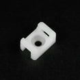 thumbnail image 3 of Cable Tie Base Saddle Type Mount Wire Holder Permanently Anchor To Wall Desk 15x10x7mm White 50 pcs, 3 of 3