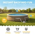 thumbnail image 2 of Funsicle 14' x 36" QuickSet Inflatable Ring Top Outdoor Above Ground Pool w/Pump, 2 of 6