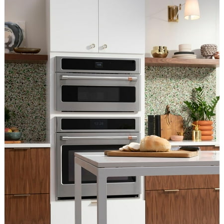 Café - 30" Built-in Single Electric Convection Pro Steam Wall Oven with True European Convection, Customizable - Stainless Steel