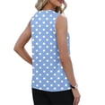 thumbnail image 6 of Babysbule Women Linen Style Sleeveless Tank Top Adjustable Tie Shoulder Round Neck Flowy Casual Summer Blouse, 6 of 9