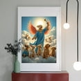 thumbnail image 2 of Diamond Art Kit for Adults, Angel Dogs In Clouds Trumpet Sky Diamond Painting for Adults Beginners, DIY Diamond Art Painting Kits, 5D Diamond Painting Crafts for Home Decor 12x16 Frameless, 2 of 7