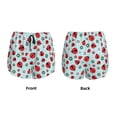 thumbnail image 3 of KLL Ladybugs And Flowers 1 Pattern Shorts Women,Athletic Shorts High Waisted Running Shorts Pocket Sporty Short Gym Elastic Workout Shorts-XX-Large, 3 of 7