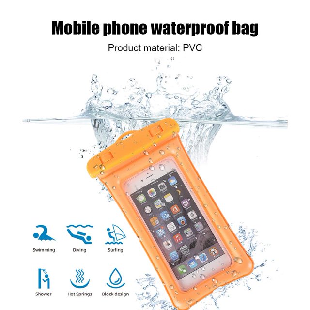 Funda impermeable para teléfono Bolsas para teléfono móvil con pantalla táctil subacuática Amarillo Sywqhk Para Estrenar