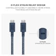 thumbnail image 5 of Native Union Belt Cable XL – 100W USB-C to USB-C 10ft / 3m Ultra-Strong Charging Cable with Cable Strap – Compatible with iPhone 16, MacBook Pro 14"/16" M4, Air 13"/15" M3, Surface Go 3 (Navy), 5 of 6