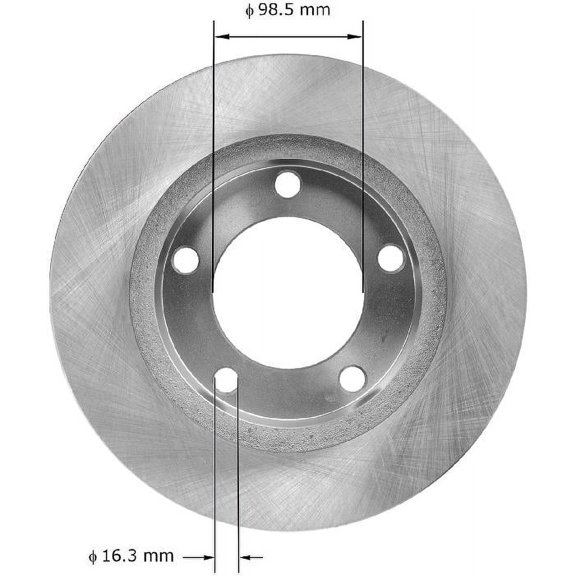 BENDIX PREMIUM PRT1214 - Disc Brake Rotor Fits select: 1977-1993 FORD F150, 1976 FORD F100