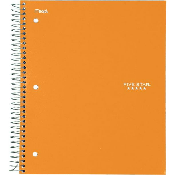 five star trend wirebound college ruled notebook 3 subject five star