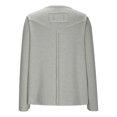 thumbnail image 6 of Casual Tops for Women Long Sleeve Basic T Shirts Patch Back Loose Round Neck Pullover Womens Going Out Top, Gray, XL, 6 of 7