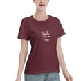 thumbnail image 2 of Faith Over Fear Women'S Basic Short Sleeve T-Shirt Burgundy Small, 2 of 5