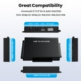 thumbnail image 5 of ENTSASMO Black USB C to SATA IDE Adapter External Hard Drive Connector Converter for Universal 2.5 3.5" HDD SSD Hard Drive Disk Optical Drive, 5 of 7
