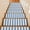 Off-White, variant on Abstract Blue Stripes Stair Treads Non Slip for Steps Minimalist Navy Blue Striped Country 4 Pcs Reusable Adhesive Stair Runner Mats for Dogs Elders Carpet Treads Rugs for Staircase 8x30 In