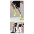 thumbnail image 6 of Mens Performance Running Socks, Solid Color Athlethic Mid-Crew Arch Support Socks for Workout Gym Sports 5Pairs, 6 of 8
