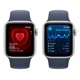 thumbnail image 5 of Apple Watch SE GPS (2da Gen) • Caja de aluminio color plata de 44 mm • Correa deportiva azul tormenta - S/M, 5 of 6