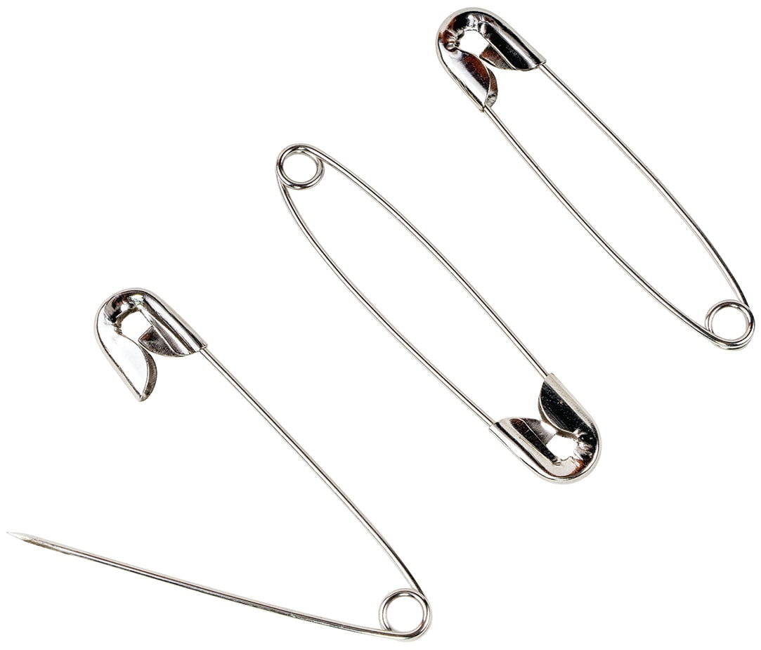 5x Large Safety Pins 3.5 Inch 87mm Silver Tone Metal Craft Big Sewing Quilt  Need