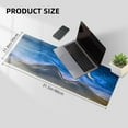 thumbnail image 5 of Large Gaming Mouse Pad for Desk - Moon Mountain Line, Seamed Edges, Waterproof Desk Pad, Non-Slip Rubber Base, 31.5x11.8 Inch, Ideal for Computer Keyboard Use, 5 of 6