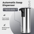 thumbnail image 4 of Automatic Touchless Soap Dispenser 11.8oz 4 Adjustable Levels Automatic Stainless Steel Handheld Soap Dispenser Battery Powered, 4 of 5