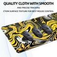 thumbnail image 5 of Fluid Pattern Gaming Mouse Pad for Desk,Desk Mat with 3mm Non-Slip Base,Large Mouse Pad Gaming Mousepad,Waterproof Mouse Mat Desk Pad with Seamed Edges,31.5x11.8In Mousepad for Gaming,Home,Golden-Gray, 5 of 6