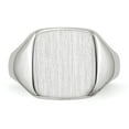 thumbnail image 4 of 14K White Gold Ring Band Signet 11.0x10.5mm Closed Back, Size 6, 4 of 5