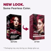 Splat Red Hair Dye Complete Kit, Midnight Ruby Semi-Permanent Color, No Bleach