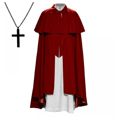 thumbnail image 4 of Capa larga de Halloween para caballero, disfraz de escenario, disfraz de sacerdote, capa de trinchera, estilo retro, gótico, guerrero, renacentista medieval, 4 of 5