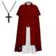 thumbnail image 4 of Capa larga de Halloween para caballero, disfraz de escenario, disfraz de sacerdote, capa de trinchera, estilo retro, gótico, guerrero, renacentista medieval, 4 of 5